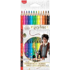 Цветни моливи Maped Harry Potter - 12 цвята  -1